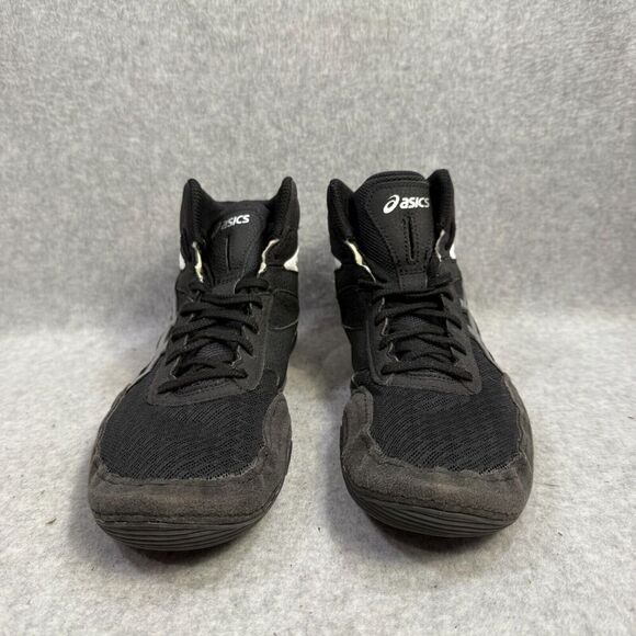 Asics Shoes Mens Size 9.5 Matflex 6 Black Athletic Wrestling Sneakers 1081A021 - Picture 2 of 9